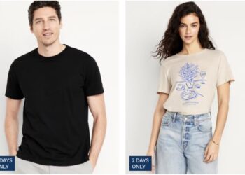 *HOT* Outdated Navy: Tees for the Household simply $4 to $6!